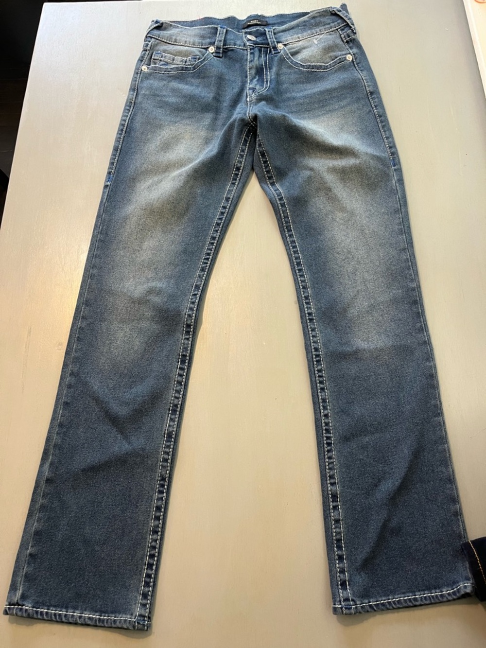 New! True Religion Ricky Relaxed Straight Men’s Jeans Size 31x34